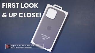 Official iPhone 16 Pro Max Stone Gray Silicone Case Up Close!