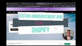 Creating a Custom Announcement Bar In Shopify