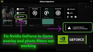 How to Fix NVIDIA In-Game Overlay and Game Filters Not Working in 2023 (with PROOF) | 100% Working