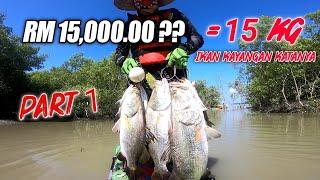 TAK SANGKA LUBUK SIAKAP NI BANYAK IKANNYA PART 1 | KAYAK FISHING MALAYSIA