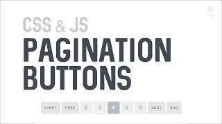 Pagination buttons with CSS and Javascript