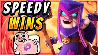 NEW MOTHER WITCH DECK FARMS SPEEDY WINS  — Clash Royale