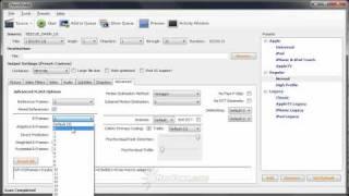 AfterDawn Handbrake Guide Part 8 - Setting H.264 encoder settings