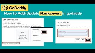 How to Change GoDaddy Nameserver | GoDaddy Nameserver Add/Update