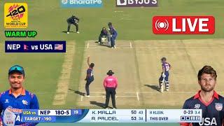 LIVE  Nepal vs USA Warm up Match Live ICC T20 World Cup 2024 Live | Nepal vs USA Live Streaming