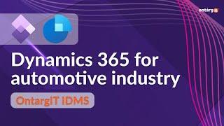 OntargIT IDMS | ERP & CRM solution for automotive industry | Microsoft Dynamics 365