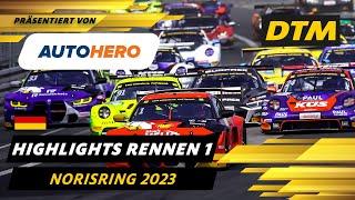 DTM Norisring 2023 Highlights präsentiert von Autohero: Heißes erstes Rennen auf deutschem Stadtkurs
