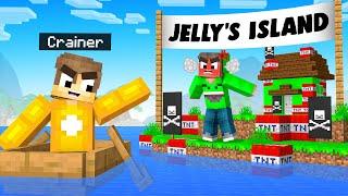 TROLLING JELLY With TNT & Pirate Flags in Minecraft! (Squid Island)