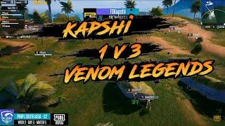 Kapshi 1v3 Venom Legends || PMPL Season 2