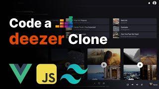 Deezer Clone Vue JS, Vue 3, Vite, Tailwind CSS, Pinia, Javascript, Music App