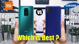 Redmi Note 9 Vs Samsung Galaxy M21 | details comperision |