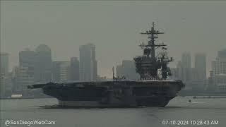 USS George Washington (CVN 73) Inbound San Diego
