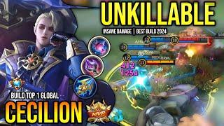 CECILION BEST BUILD 2024 | BUILD TOP GLOBAL CECILION GAMEPLAY | MOBILE LEGENDS