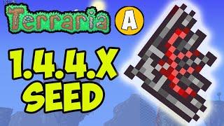 Terraria how to get Vampire Knives (EASY) (SEED 1.4.4.9) | Terraria 1.4.4.9 Vampire Knives
