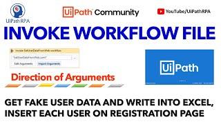 UiPath Invoke Workflow file Activity|UiPath RPA Tutorial