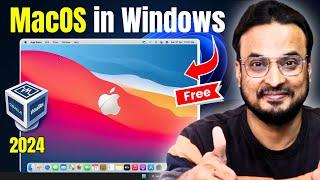 Install MacOS in Virtualbox on Windows PC (FREE)️2024 Hindi