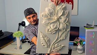 How to make a flower bas relief in a simple way