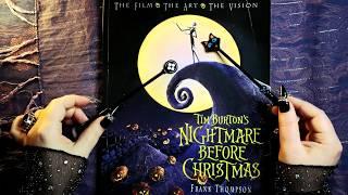 ASMR Nightmare Before Christmas Art Book  Page Turning, Tapping, Tracing  Whispering