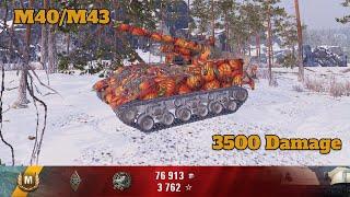 M40/M43 - 3500 Damage - World of Tanks