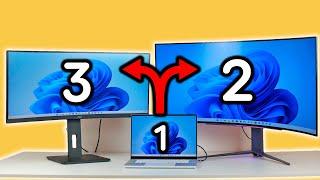 Cómo Conectar un Portátil a 2 MONITORES con sólo UN CABLE!