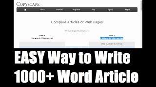 How to Create 1000+ Words Article Content EASY! With PLR Articles