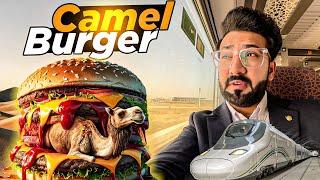 Business Class Train & Camel Meat Burger | Going to MADINA