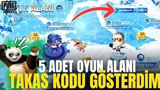 5 ADET OYUN ALANI TAKAS KODU & KODLAR NELER? & PUBG MOBİLE 3.5 & BUZ FESTİVALİ OYUN ALANI OHAAA