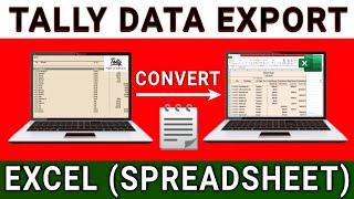 Export Tally Company Data to Excel easily | Tally Tutorial in Hindi |