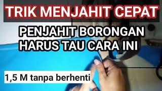 TIPS DAN TRIK MENJAHIT KELIM LURUS PALING CEPAT DAN MUDAH || PEMULA 2021