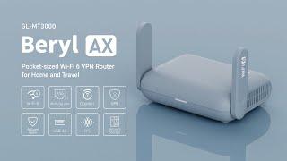 GL-MT3000 Beryl AX | Wi-Fi 6 VPN Router for Home and Travel