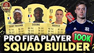 INSANE PRO FIFA PLAYER 100K SQUAD BUILDER + FUT CHAMPIONS REWARDS! - FIFA 20 ULTIMATE TEAM