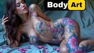 BodyArt Artistic Painting and Beautiful Female Models