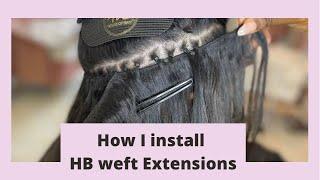 New exciting method, Watch me install HB (hidden bead weft)