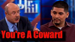 PMP: Dr.Phil Calls Male Victim Of Abuse A Coward In Front Of Female Audience.