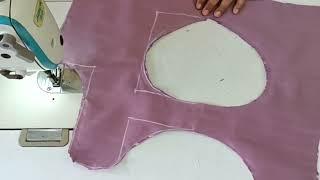 Boat Neck Blouse Design Cutting and Stitiching || Back Neck design ||