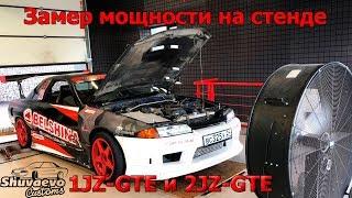 Замер мощности на стенде 1JZ GTE и 2JZ GTE