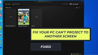 How To Fix Your PC Cant't Project To Another Screen Try Reinstalling The Driver Using a video card