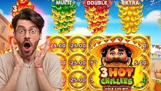  ЗАНОС ДНЯ в 3 HOT CHILLIES / САМЫЙ ДАЮЩИЙ СЛОТ от 3OAKS - Лучшие провайдеры казино 2024