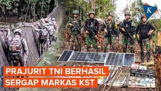Bersenjata Lengkap! Prajurit TNI Berhasil Kuasai Markas KST di Papua