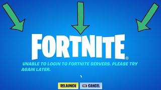 Fix Fortnite Chapter 2 Season 8 - Unable to login to fortnite servers please try again later