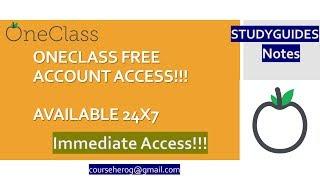 How to remove blur from OneClass Notes | OneClass Free Account