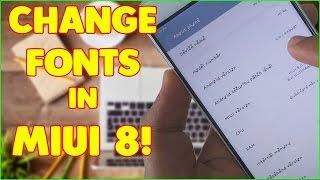 How To Change/Install fonts in MIUI 8 Without ROOT