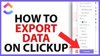 How to Export Data on ClickUp [FULL GUIDE]