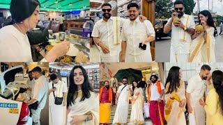 LUNGI DANCE | OUR FIRST VISIT IN SOUTH INDIA | KIRAT IN SAREE | SOUTH INDIAN FOOD | INDER & KIRAT