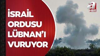 Savaş Lübnan'a mı sıçradı? İsrail ordusu canlı yayında Lübnan sınırını bombaladı | A Haber