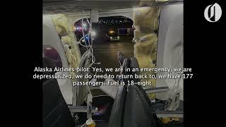 Audio of Alaska Airlines pilot during emergency landing in Oregon