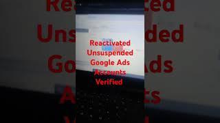 Whatsup :- 8510882664 Reactivated Unsuspended Google Adwords Accounts Verified