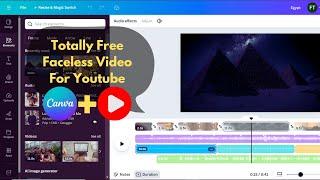 How to Make Faceless Videos in Canva For Youtube Totally Free