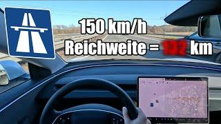 150km/h Verbrauchstest: Das neue Tesla Model 3 2024 auf der Überholspur!