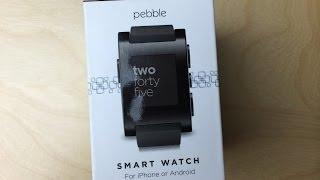 Pebble Smartwatch unboxing